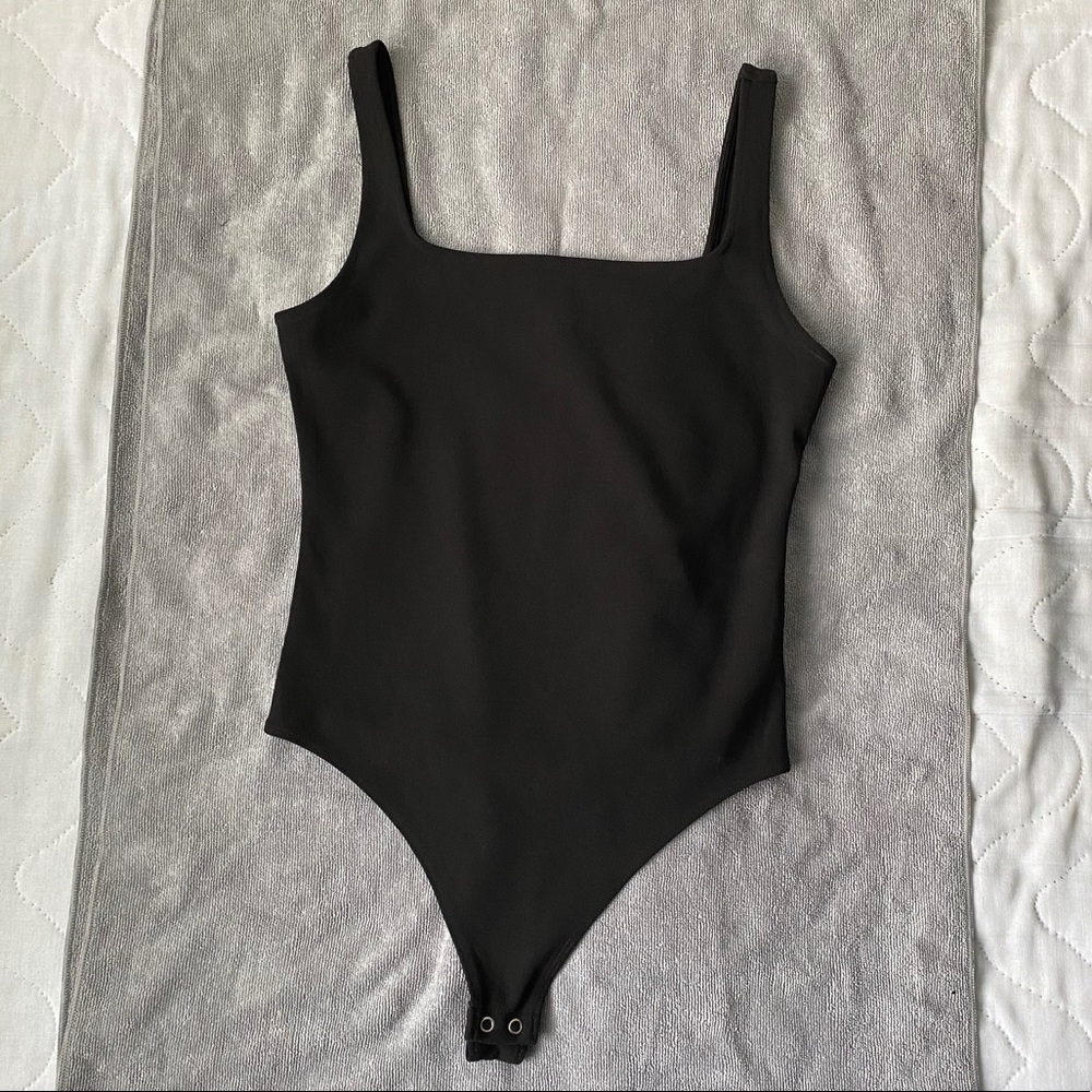 Express Square Neck Bodysuit Black Size S
